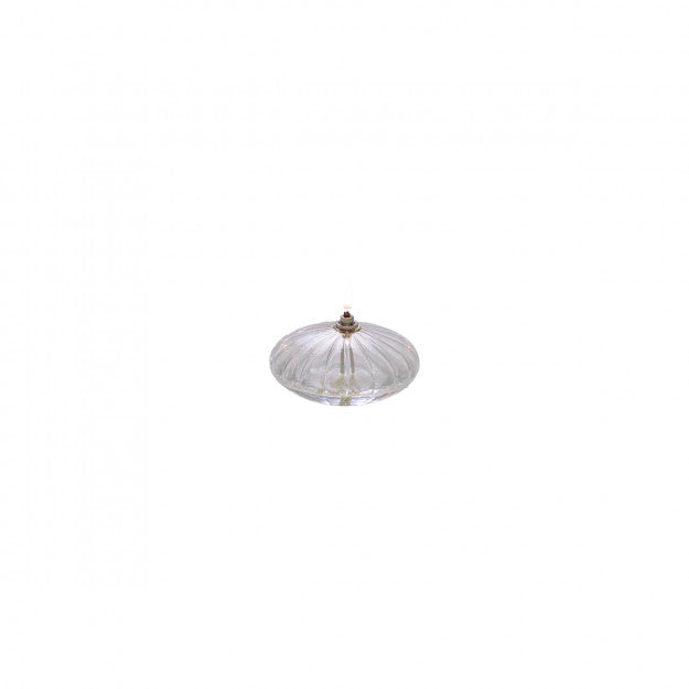 Lampe à huile ellipse striée - S