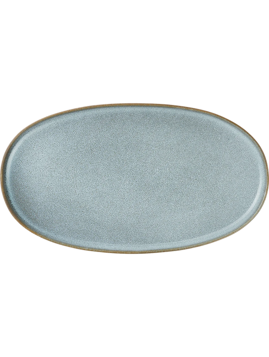 Assiette Ovale Denim