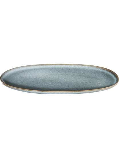 Assiette Ovale Denim