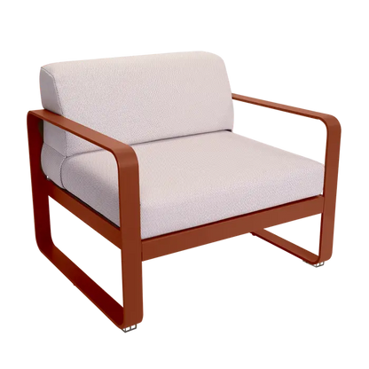 Fauteuil bas Bellevie - Ocre rouge et perle