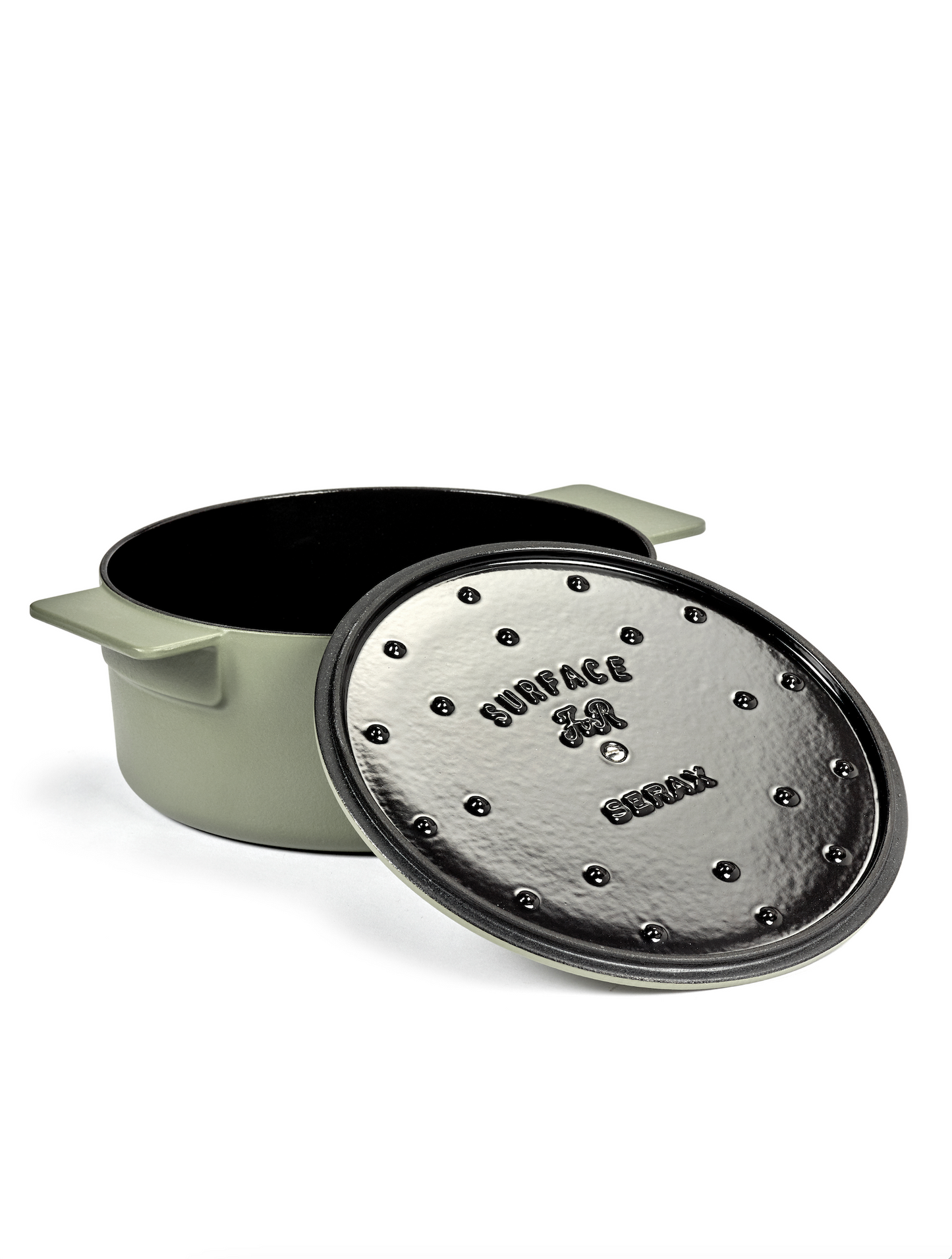 Cocotte en fonte vert olive - Surface