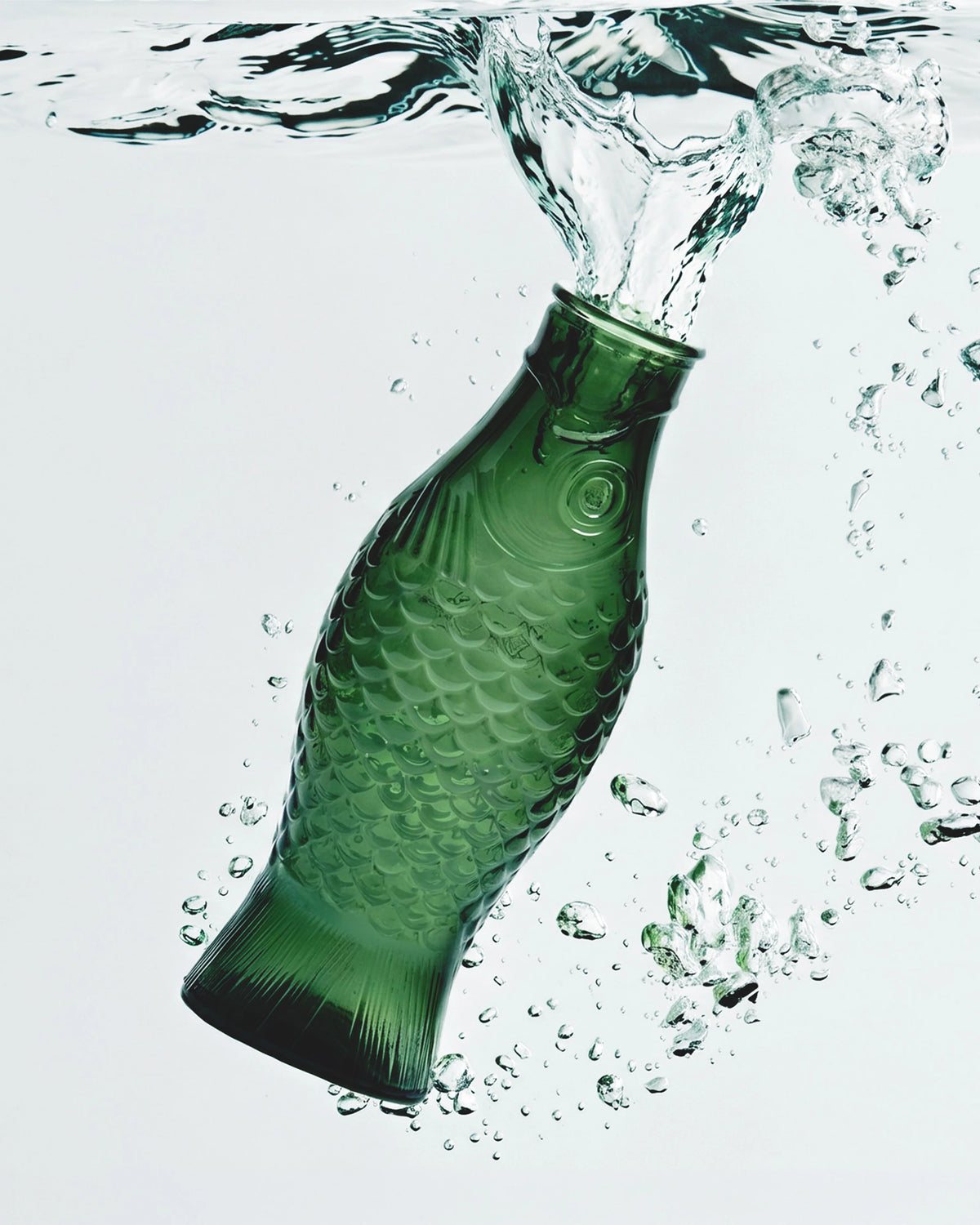Carafe Fish & Fish - Dark green