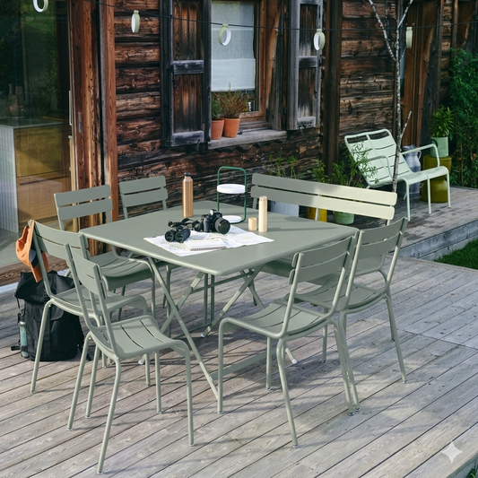 Table caractère 128x128 cm - Romarin