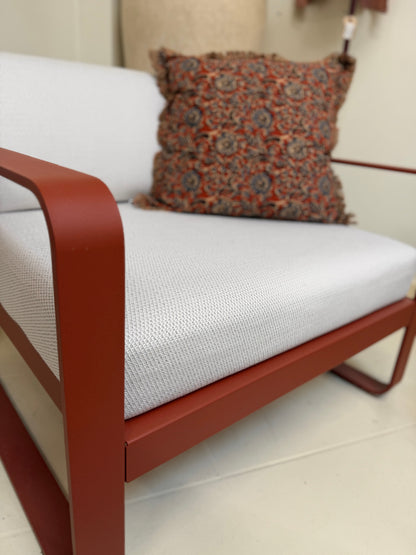 Fauteuil bas Bellevie - Ocre rouge et perle