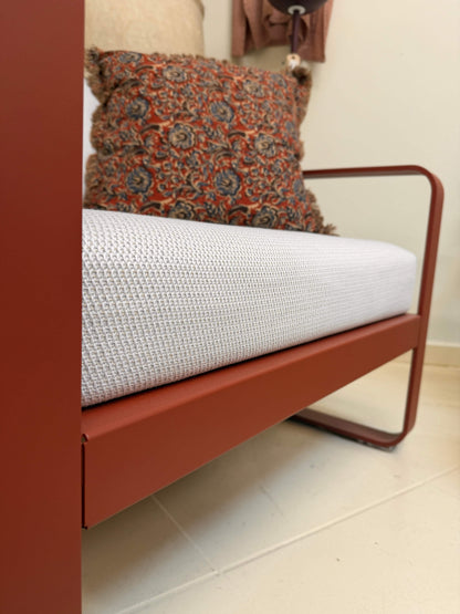 Fauteuil bas Bellevie - Ocre rouge et perle