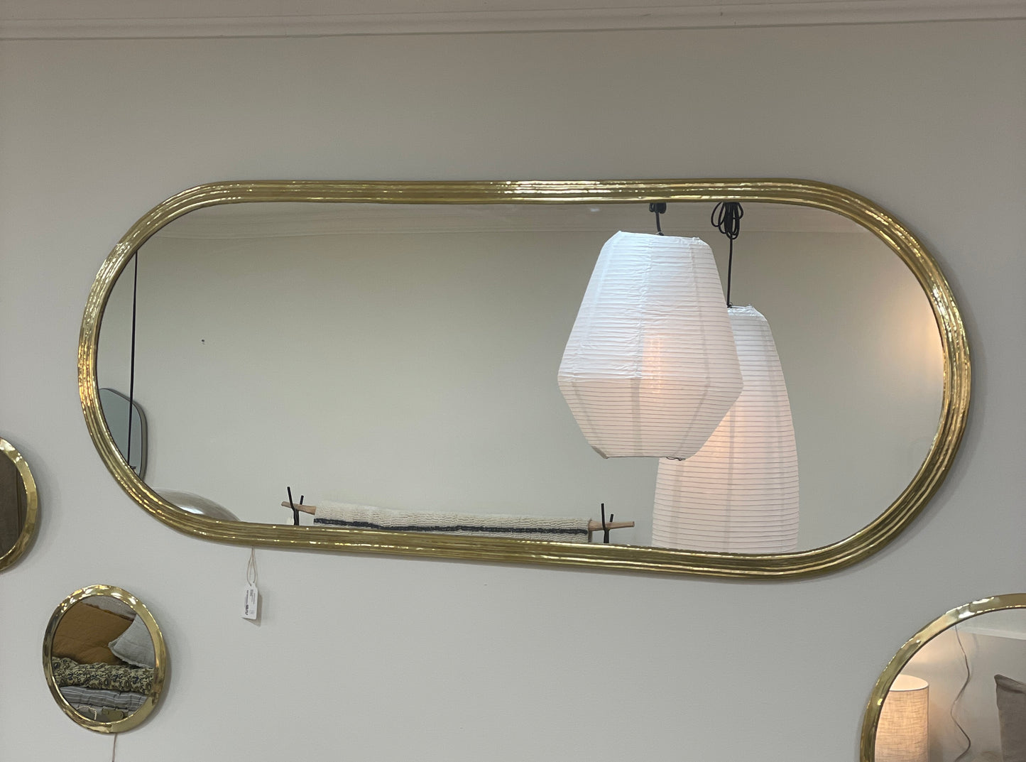 Miroir Katac Ovale en Laiton 120X48CM