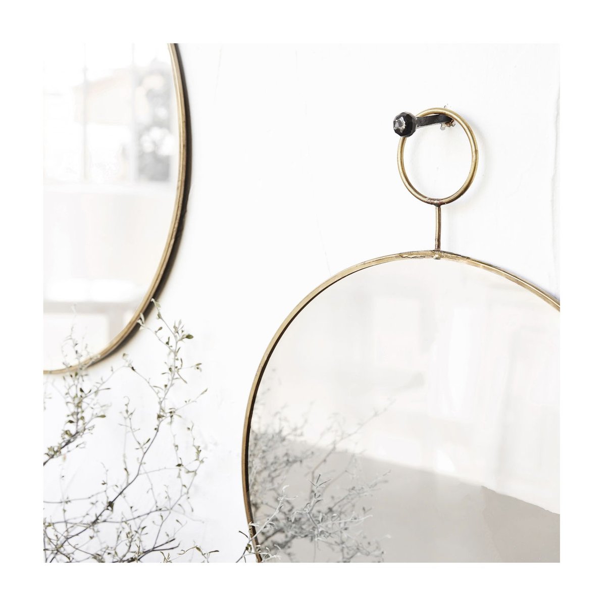 Miroir Rond The Loop - Laiton M