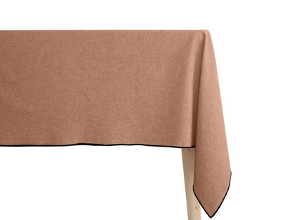 Nappe Coton Lavé 160x160cm Hono - Brun